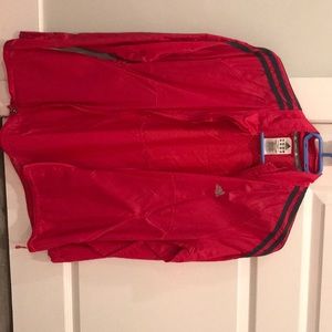 Pink Adidas windbreaker